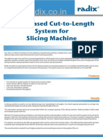 Servo-Based Cut-to-Length System For Slicing Machine: WWW - Radix.co - in