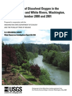 Concentrations of Dissolved Oxygen in the Lower Puyallup and White Revers, Washington