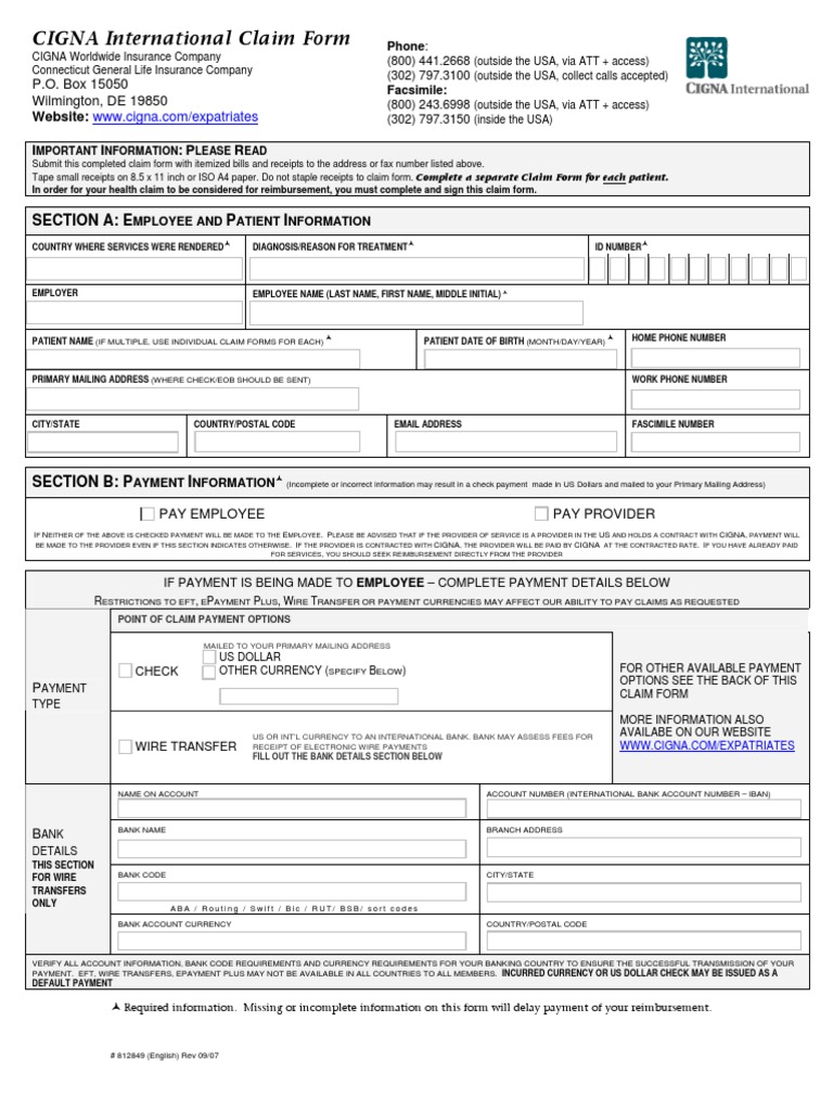 cigna-claim-form-wire-transfer-cheque