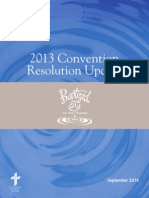 2013 Convention Resolution Report