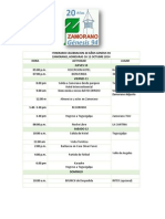 Itinerario y Agenda 20 Años Genesis 94