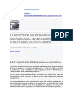 Herramientas de Diagnostico Organizacional