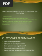 Tema 1 Bases Conceptuales de La Organización Educativa (1)