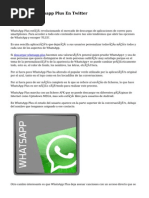 Descargar Whatsapp Plus En Twitter