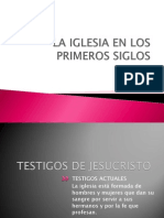 La Iglesia en Los Primeros Siglos