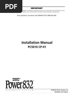 Pc5010 Installation | Pdf | Telephone | Electrical Wiring