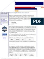 Calculating Heat Loss From a Room