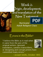 LDS New Testament Slideshow 02: Origin and Translation of The New Testament