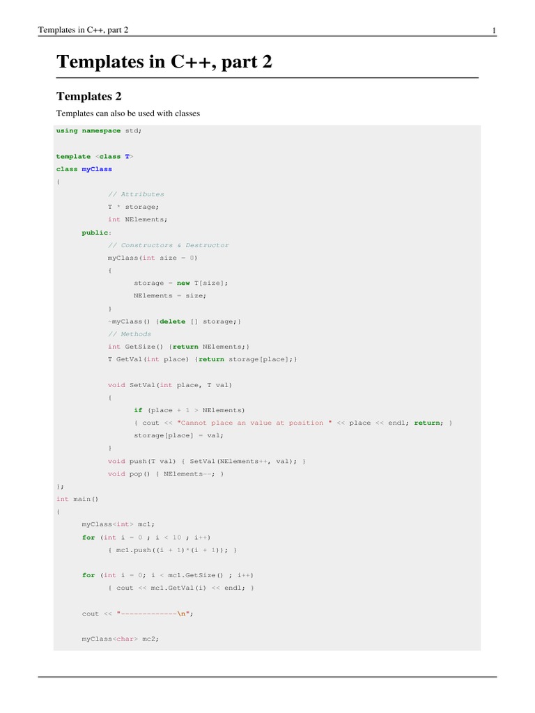 11 Templates Part 2 | PDF