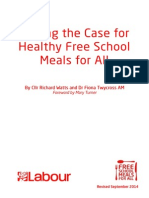 The Labour Case For Free School Meals For All - Revised 2014