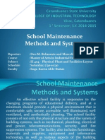 School Maintenance Methods and Systems