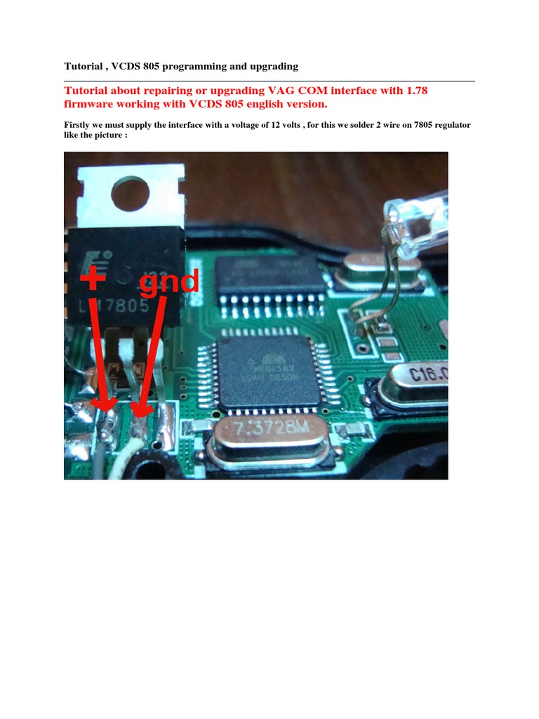Tutorial, VCDS 805 Programming And Upgrading | PDF