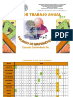 Plan de Trabajo Matematicas