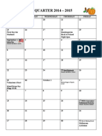 2014-15 Parent Calendar