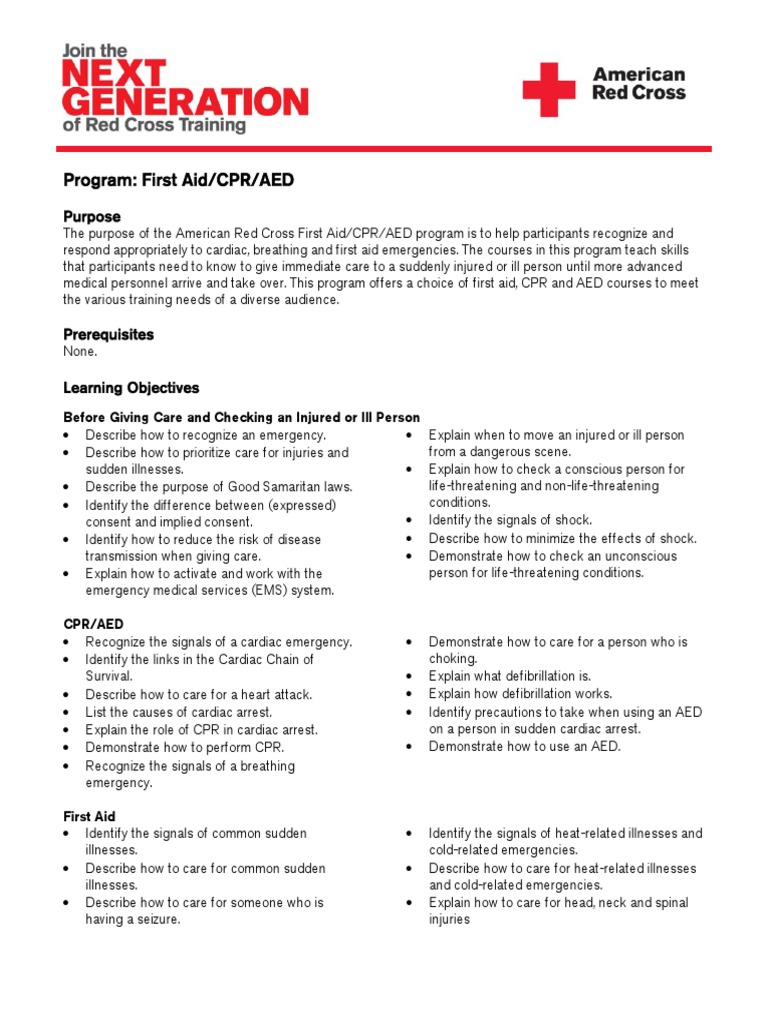 red cross cpr class info First Aid Cardiopulmonary Resuscitation