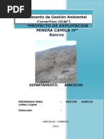 Proyecto de Explotacion Minera Camila IV Corregido
