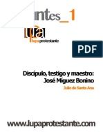 Apuntes 1 Discípulo, Testigo y Maestro J Míguez Bonino Julio de Santa Ana