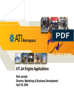 ATI Jet Engine Applications: Rich Jeniski Director, Marketing & Business Development