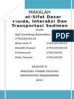 Sifat-Sifat Dasar Fluida, Interaksi Dan Transportasi Sedimen