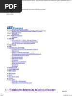 4 – Weights to Determine Relative Efficiency » Data Envelopment Analysis_ DEAzone
