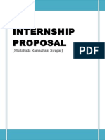 Internship Proposal: (Multahada Ramadhani Siregar)