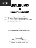 Animal Slaughter- Mufti Taqi