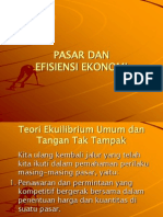 Pasar Dan Efisiensi Ekonomi