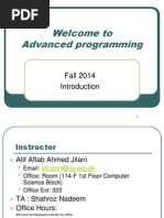 Introduction To Advanced Programming