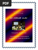 XII Fórum CLAC_livro