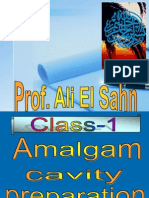 Amalgam Cavity Preparation Class 1