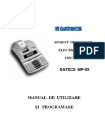 Manual Utilizare Casa de Marcat Datecs MP55