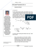 Jan2000p14-28 - Continued Fractions For e