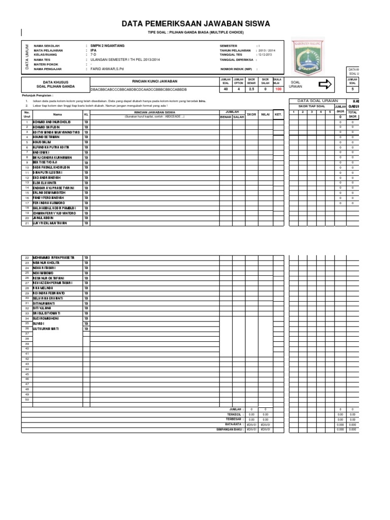 Analisis 7D Sem 2 | PDF