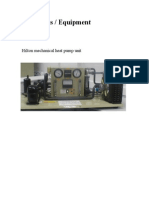 Apparatus / Equipment: Hilton Mechanical Heat Pump Unit