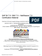 Sap Bi 7.0 - BW 7.3 - Netweaver 7