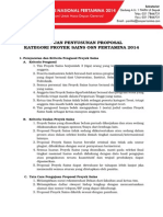 Panduan Format Proposal Proyek Sains OSNPertamina2014 FINAL