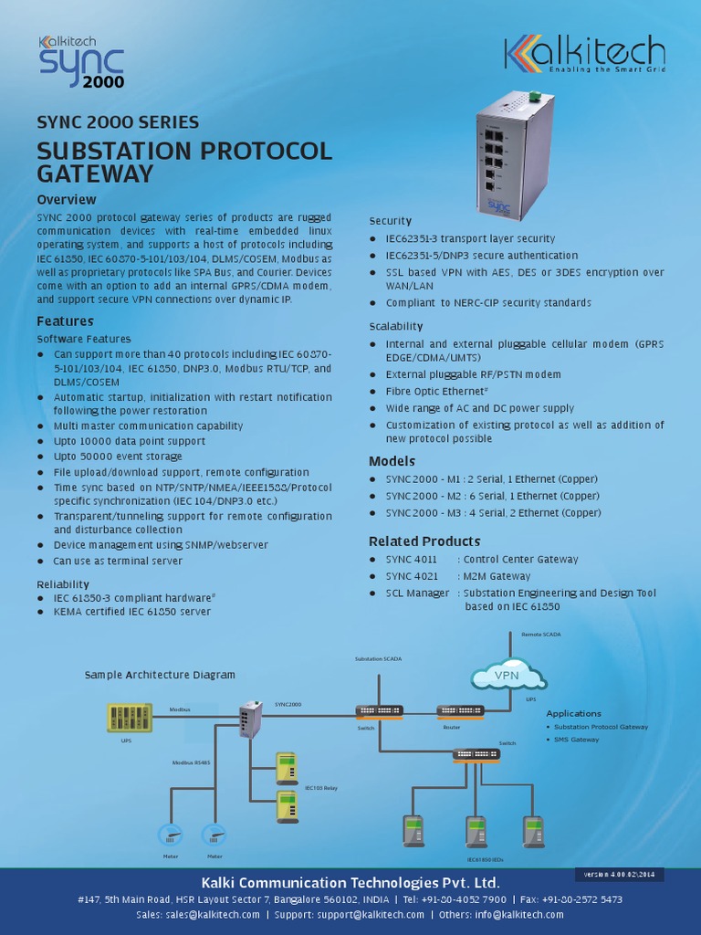 Substation Protocol Gateway Guide | PDF | Communications Protocols ...