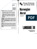 Berlitz Language 30 Norwegian Phrase Dictionary and Study Guide