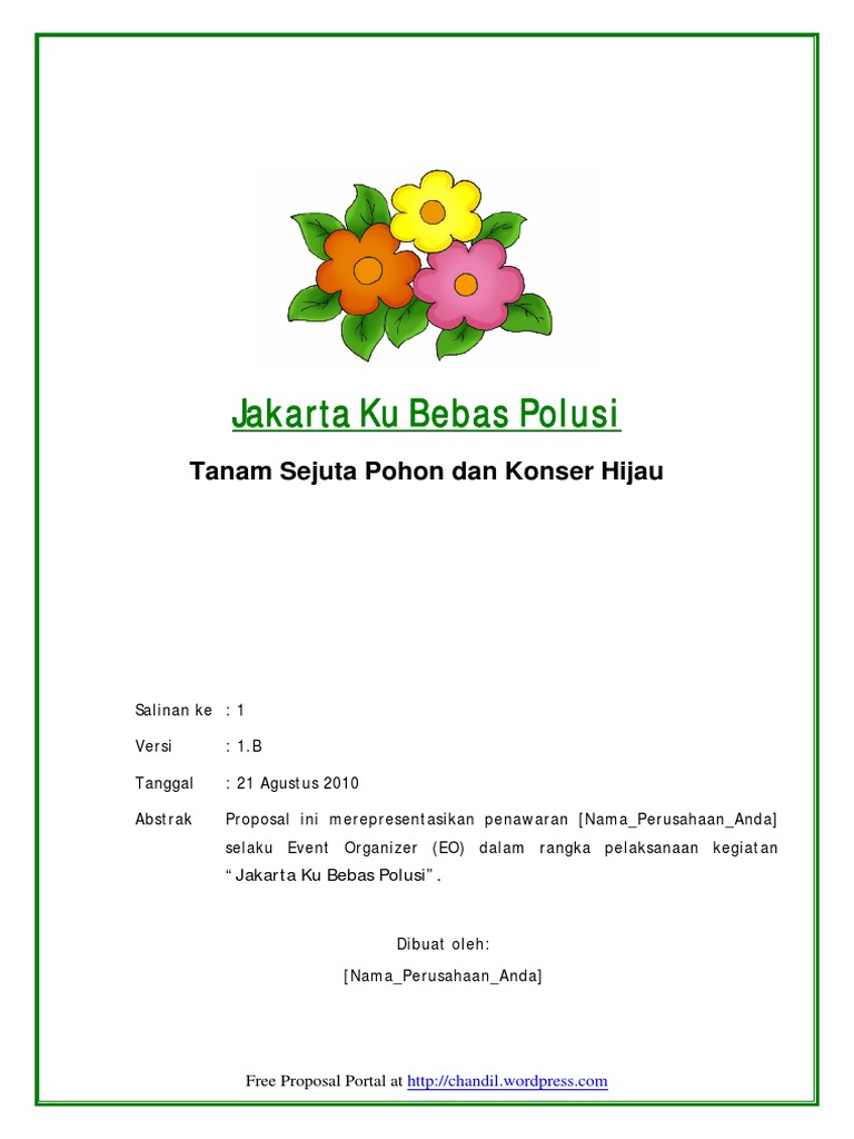 Contoh Proposal Event