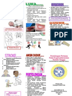 Leaflet Pertolongan Pertama Kegawatdaruratan Rumah Tangga