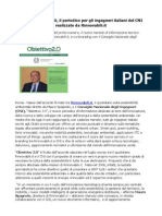 Nasce Obiettivo 2.0 Il Periodico Per Gli Ingegneri Italiani Del CNI Realizzato Da Rinnovabili.it