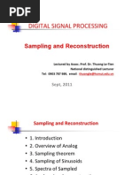 Sampling and Reconstruction