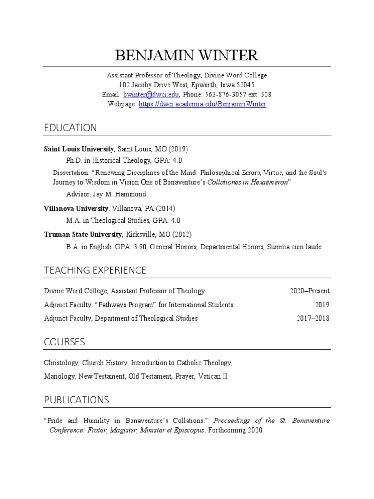 Masters in divinity image