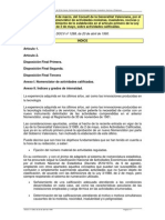 Decreto 54-1990 Nomenclator Actividades M-I-N-P - Vigente DT 5 Ley 2-2006