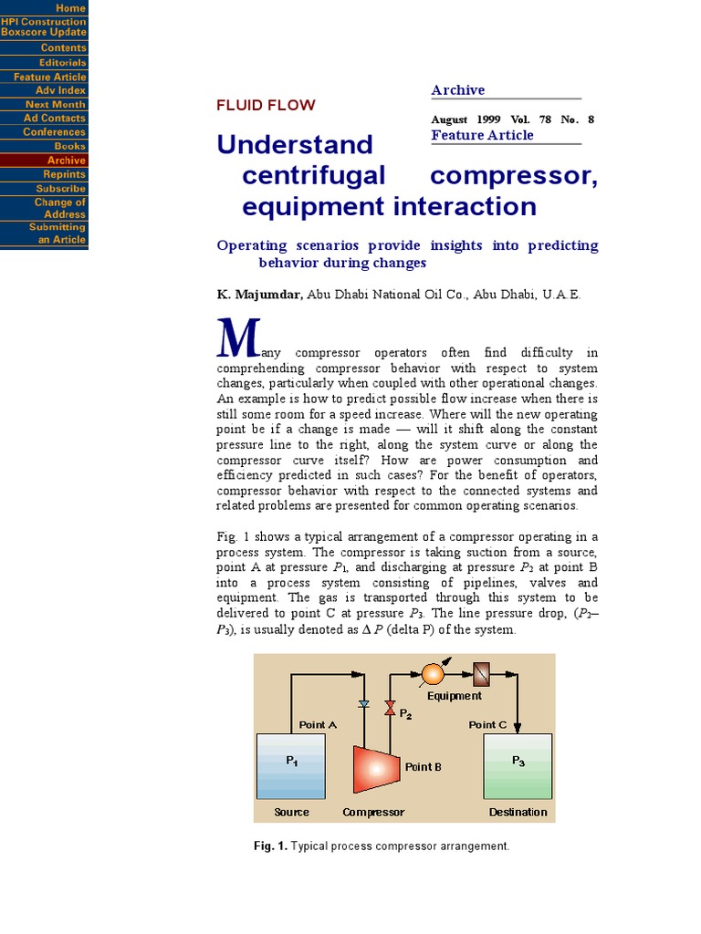 Understanding Centrifugal Compressor Behavior | PDF | Gas Compressor ...