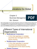 How Organizations Go Global