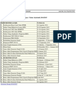 Kalender Akademik UB 2014-2015