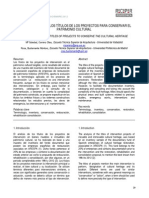 La Terminologia en Los Proyectos de Restauracion. RECOPAR N9 ISSN1886-2497