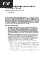 Download membersihkan Komputer Yang Terinfeksi Virus Secara Manual by aerob85 SN23965668 doc pdf