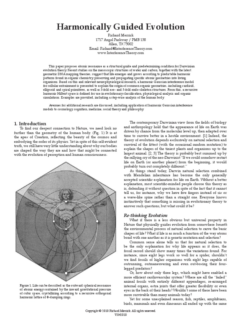Harmonic Evolution | PDF | Genetic Code | Evolution